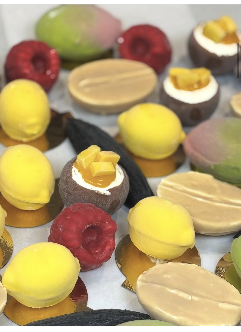 Chocolats en forme de fruits