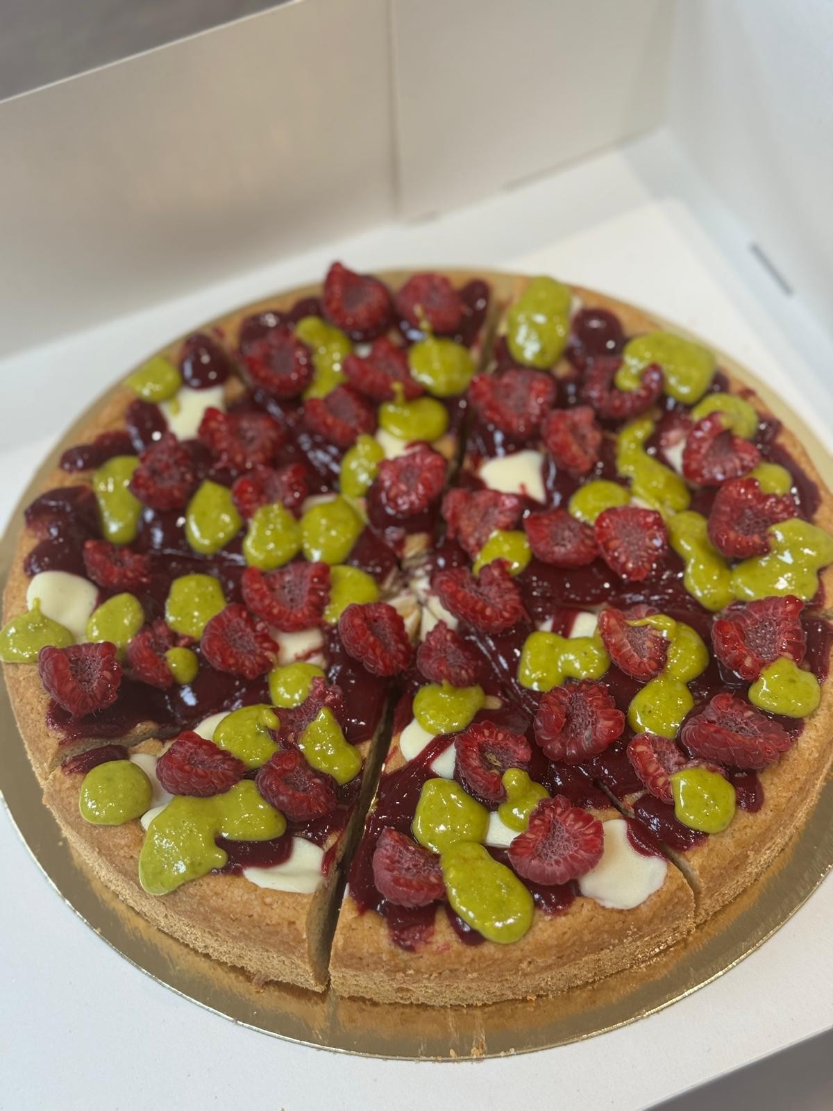 Tarte pistache framboise