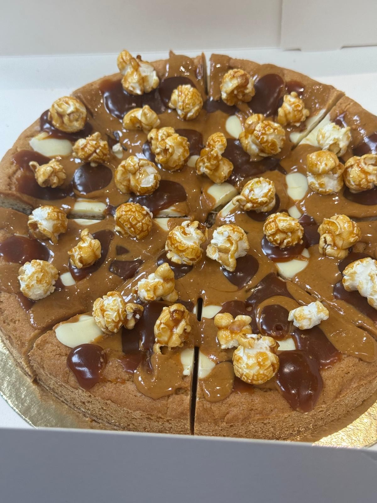 Tarte chocolat caramel pop-corn